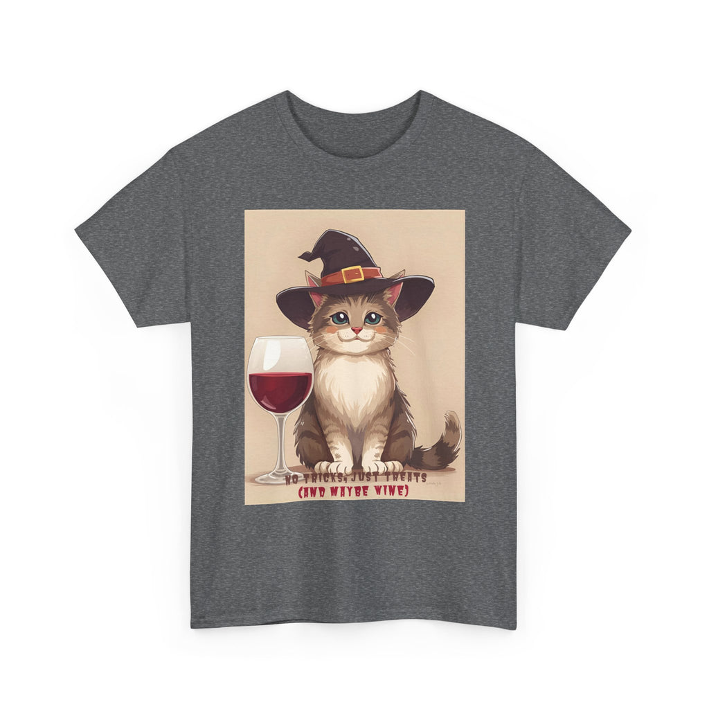 Cat Lover Halloween Tee - Funny Cat T-Shirt, Unisex Cotton Tee, Wine Lover Gift, Spooky Apparel, Halloween Shirts, Casual Wear, Pet [...]