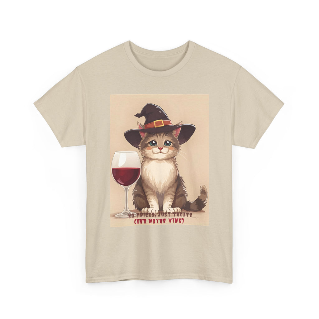 Cat Lover Halloween Tee - Funny Cat T-Shirt, Unisex Cotton Tee, Wine Lover Gift, Spooky Apparel, Halloween Shirts, Casual Wear, Pet [...]