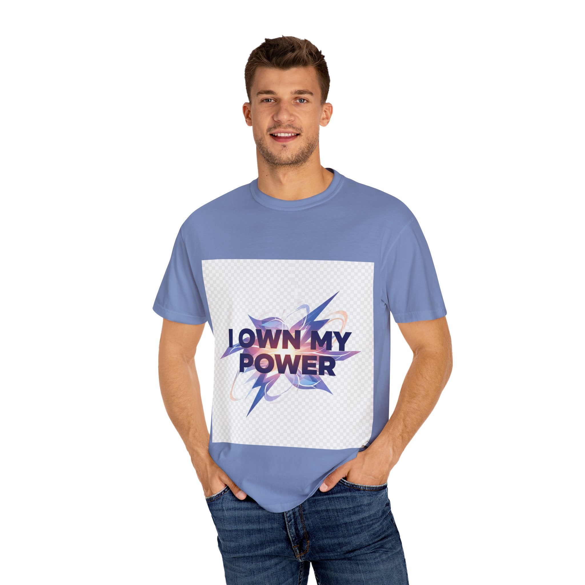 Empowering Message T-Shirt | I OWN MY POWER | Unisex Garment-Dyed Tee, Motivational Shirt, Self-Love Apparel, Gift for Her, [...]