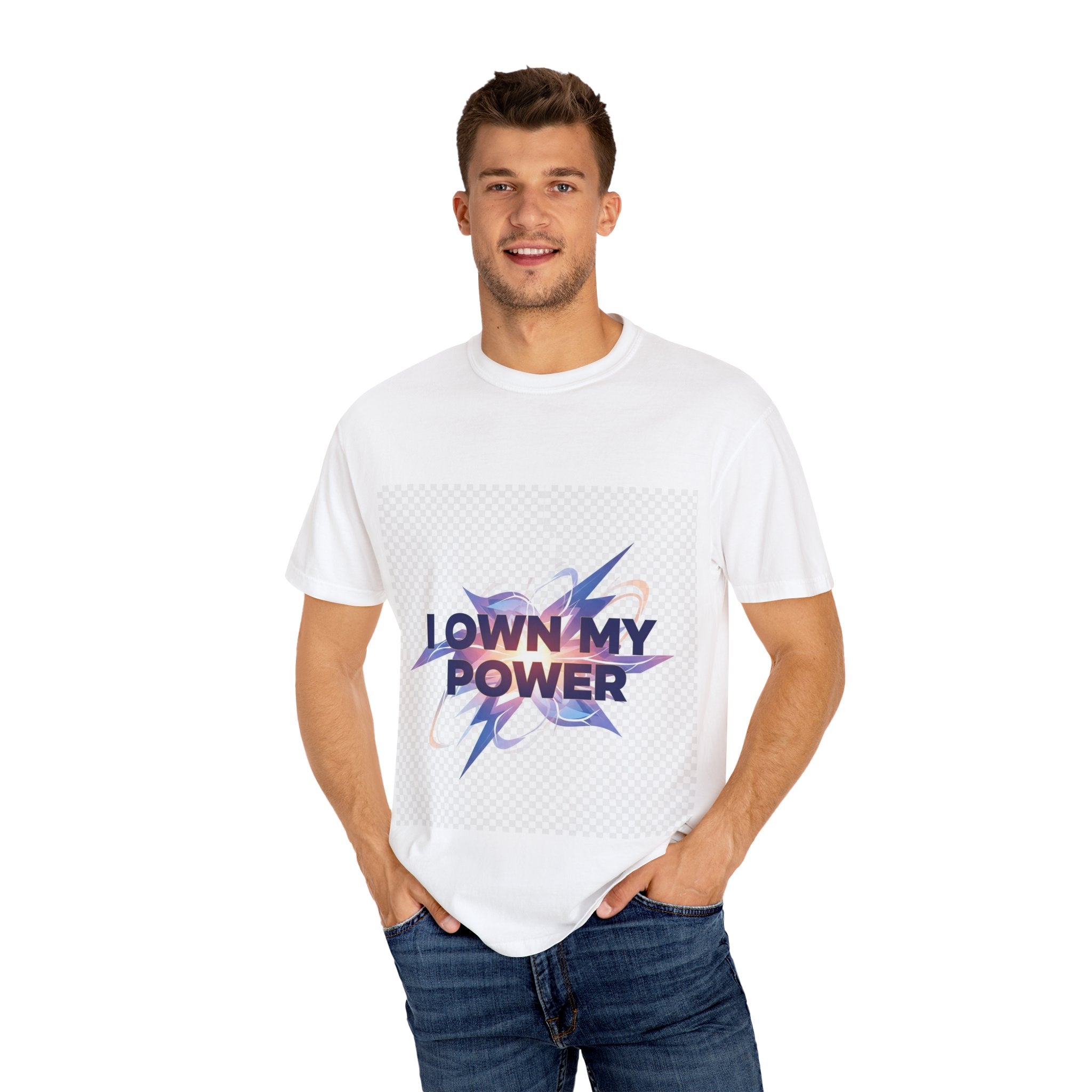 Empowering Message T-Shirt | I OWN MY POWER | Unisex Garment-Dyed Tee, Motivational Shirt, Self-Love Apparel, Gift for Her, [...]