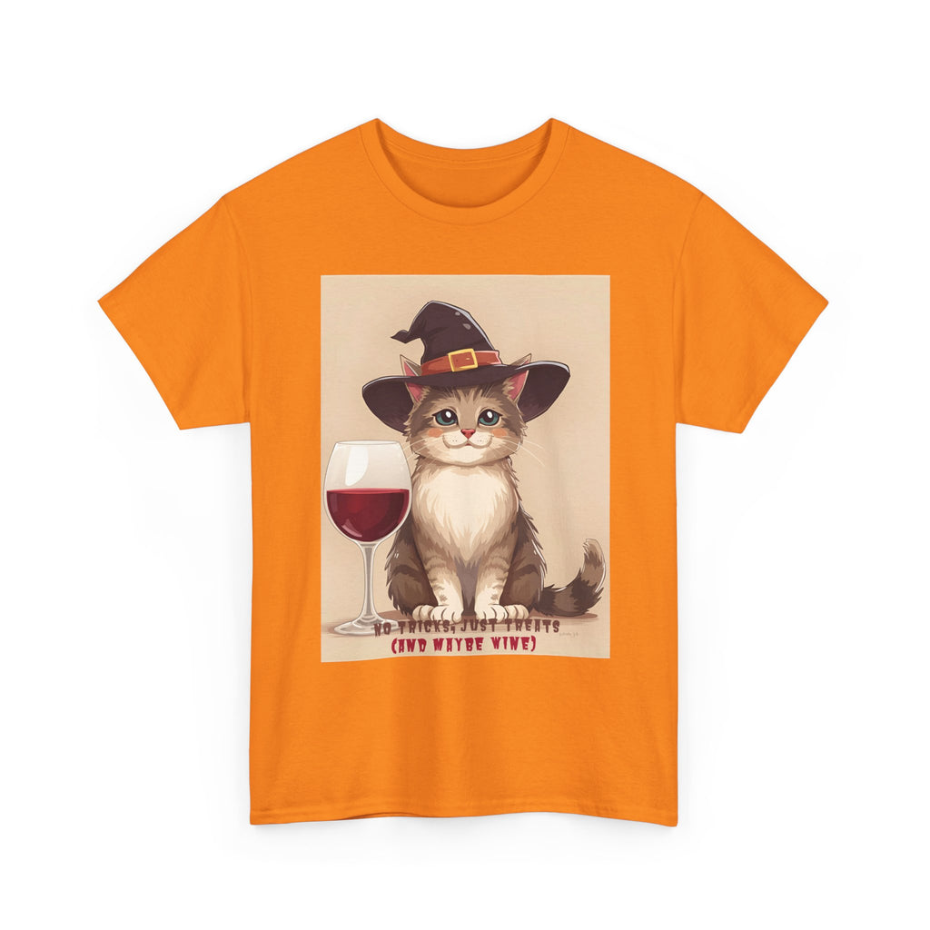 Cat Lover Halloween Tee - Funny Cat T-Shirt, Unisex Cotton Tee, Wine Lover Gift, Spooky Apparel, Halloween Shirts, Casual Wear, Pet [...]