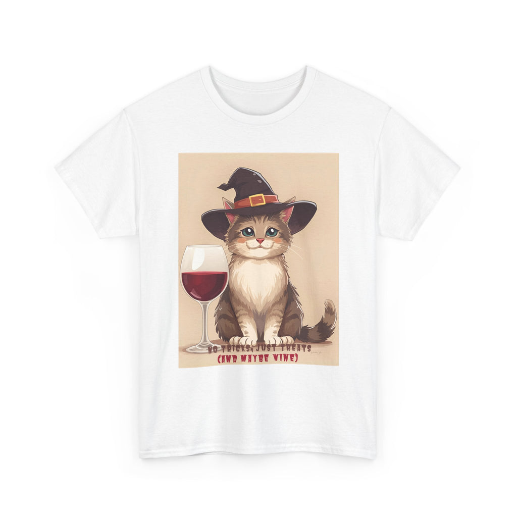 Cat Lover Halloween Tee - Funny Cat T-Shirt, Unisex Cotton Tee, Wine Lover Gift, Spooky Apparel, Halloween Shirts, Casual Wear, Pet [...]