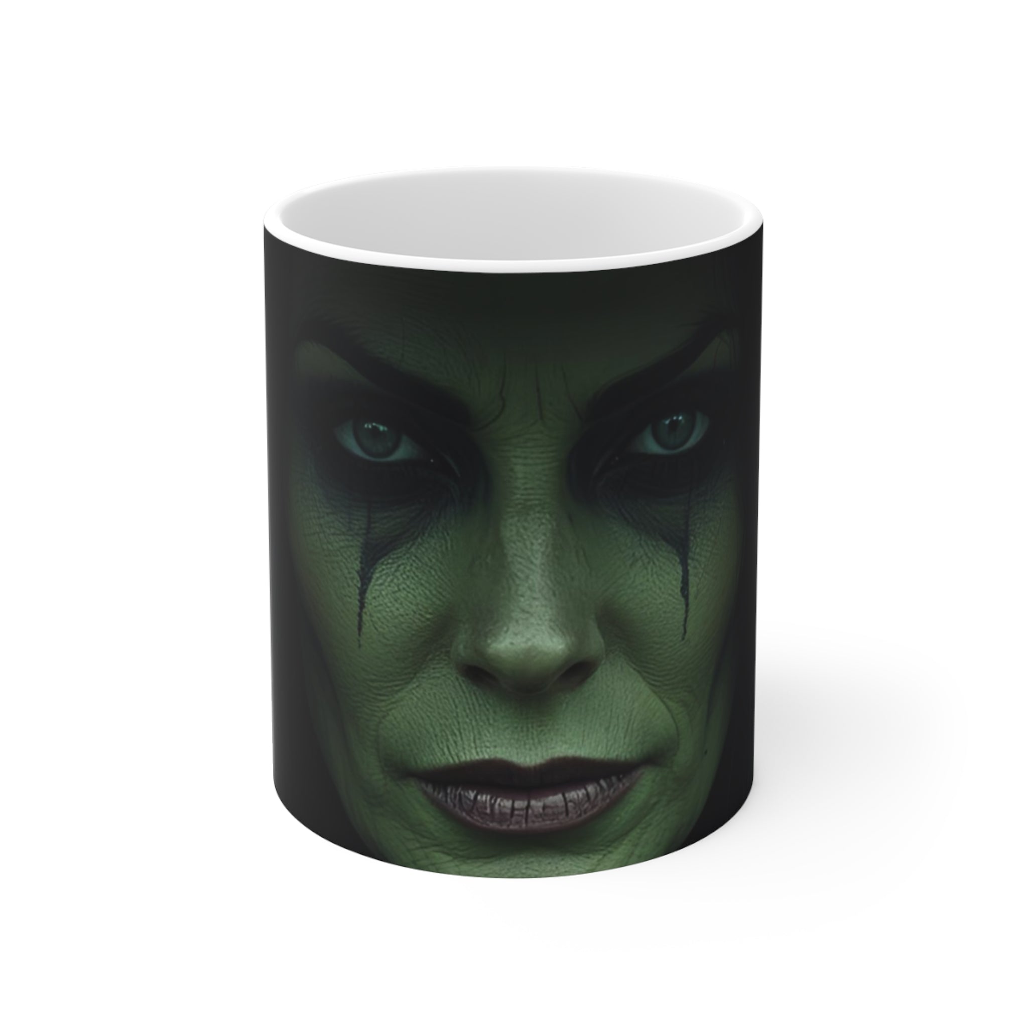 Gothic Witch Mug, Spooky Coffee Cup, Halloween Decor, Dark Fantasy Gift, Unique Ceramic Mug