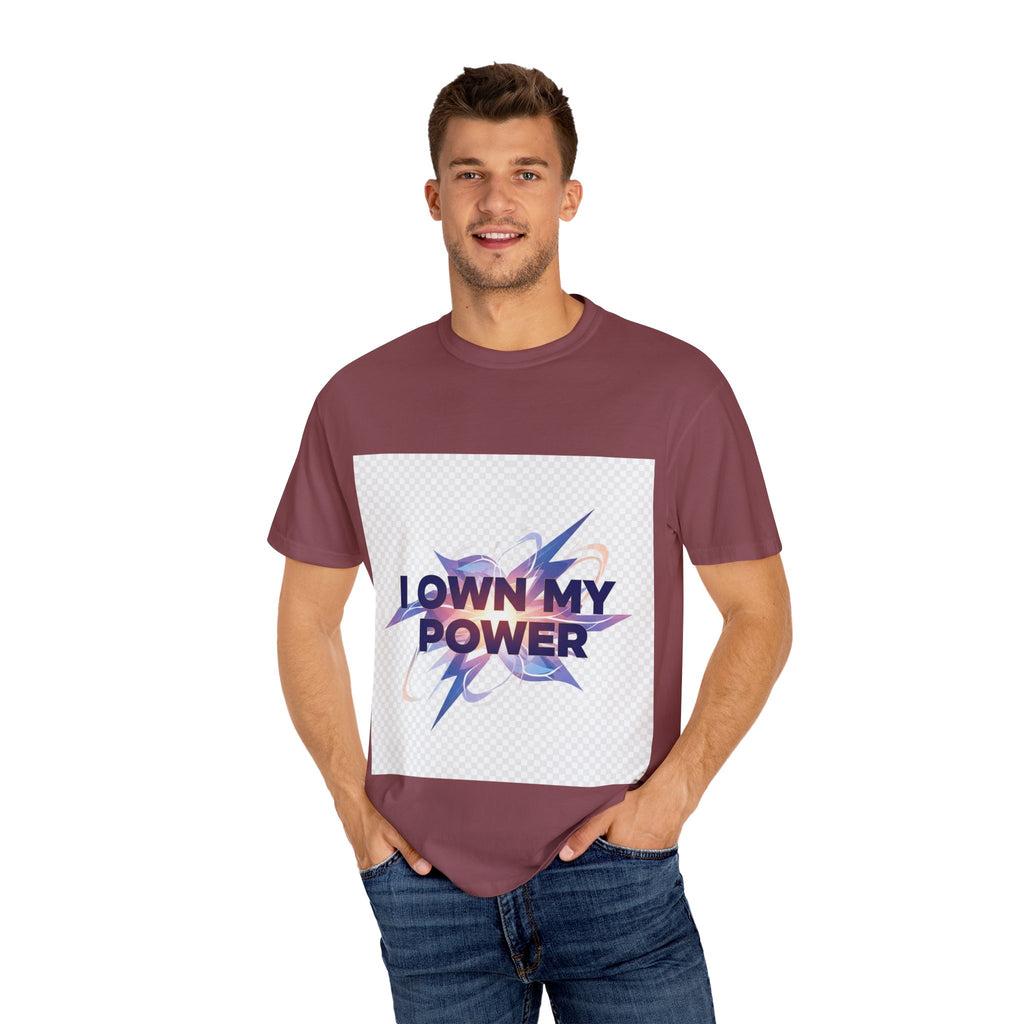 Empowering Message T-Shirt | I OWN MY POWER | Unisex Garment-Dyed Tee, Motivational Shirt, Self-Love Apparel, Gift for Her, [...]