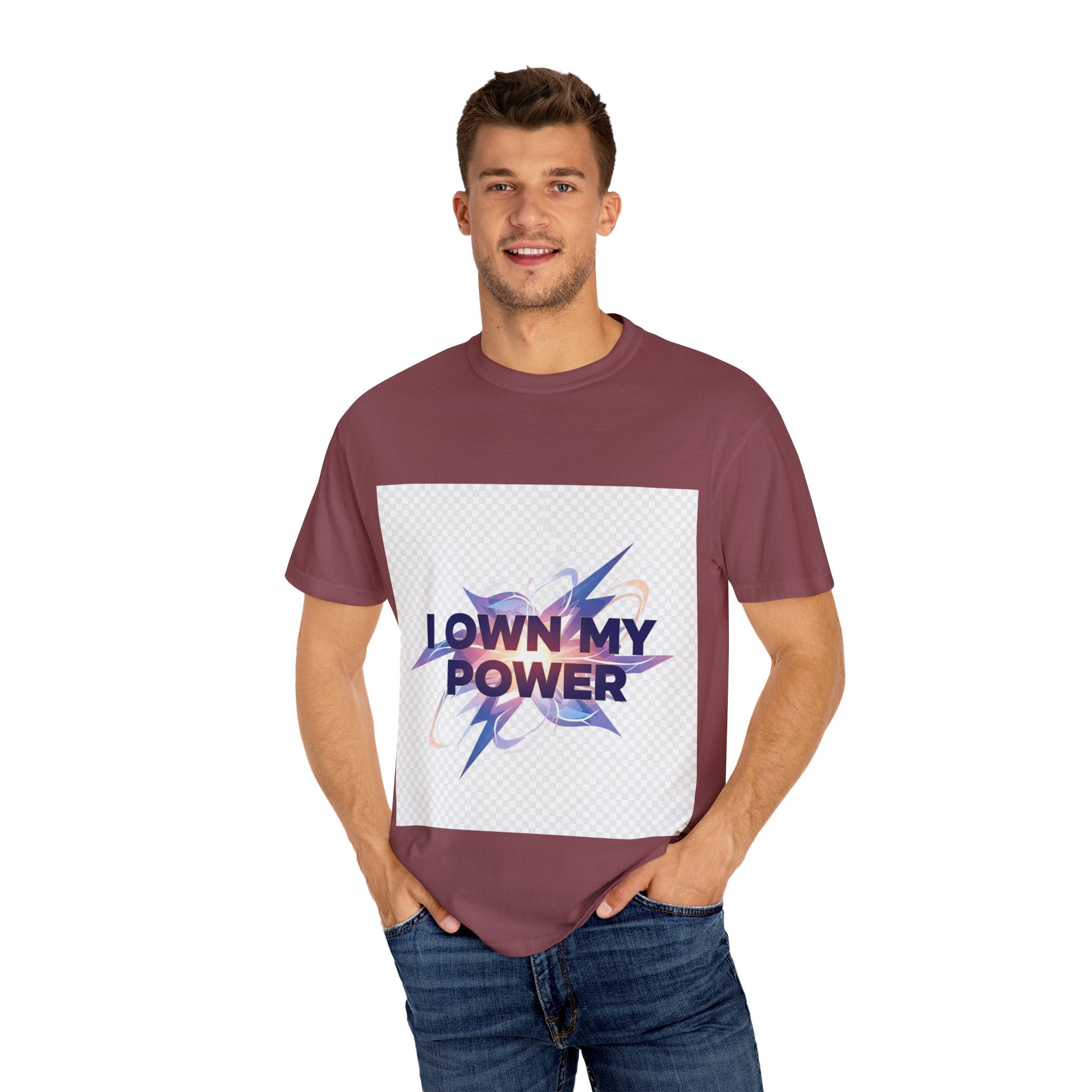Empowering Message T-Shirt | I OWN MY POWER | Unisex Garment-Dyed Tee, Motivational Shirt, Self-Love Apparel, Gift for Her, [...]