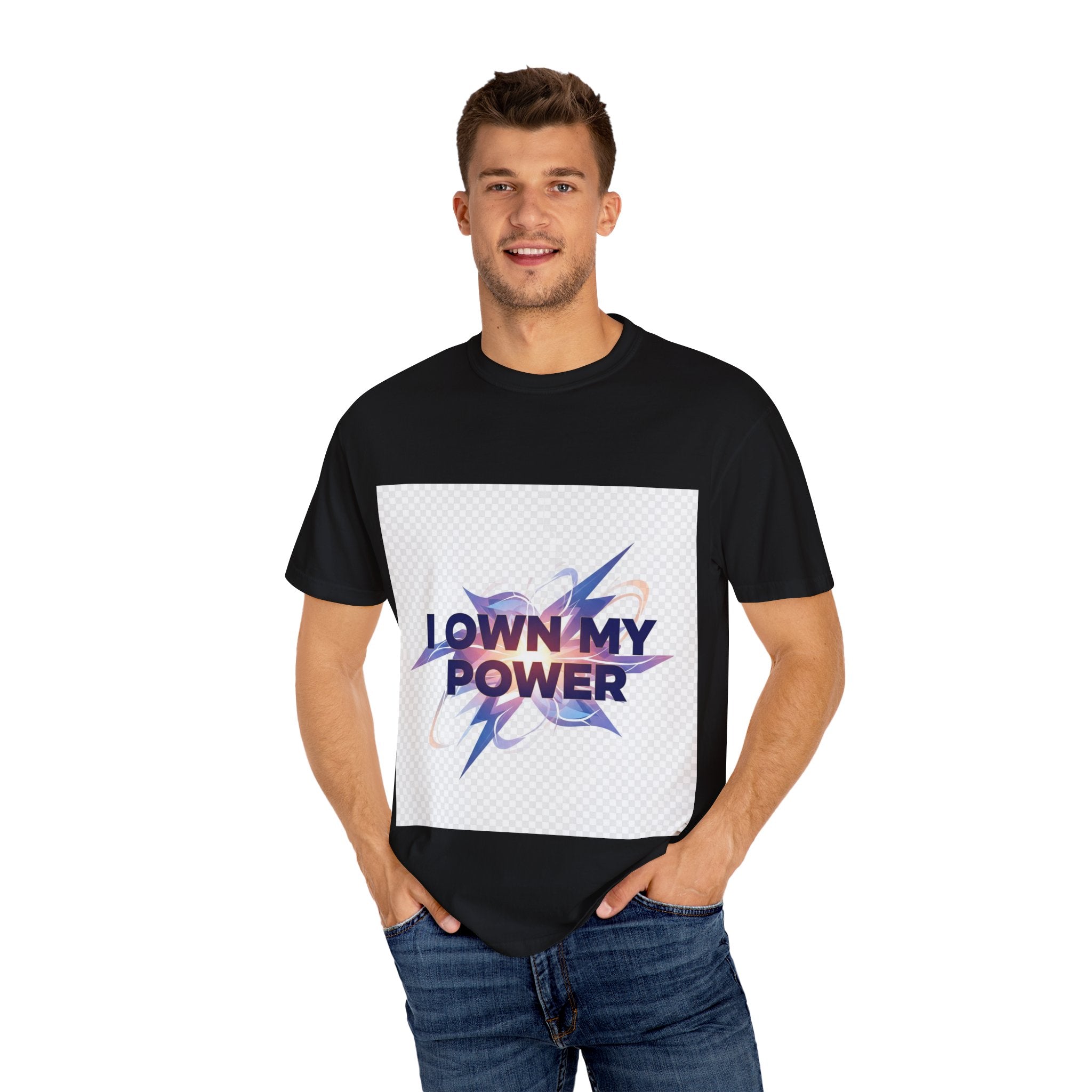 Empowering Message T-Shirt | I OWN MY POWER | Unisex Garment-Dyed Tee, Motivational Shirt, Self-Love Apparel, Gift for Her, [...]