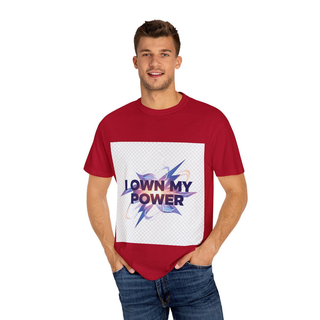 Empowering Message T-Shirt | I OWN MY POWER | Unisex Garment-Dyed Tee, Motivational Shirt, Self-Love Apparel, Gift for Her, [...]