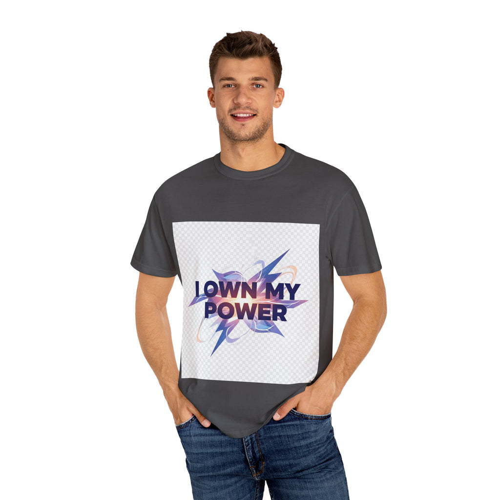 Empowering Message T-Shirt | I OWN MY POWER | Unisex Garment-Dyed Tee, Motivational Shirt, Self-Love Apparel, Gift for Her, [...]